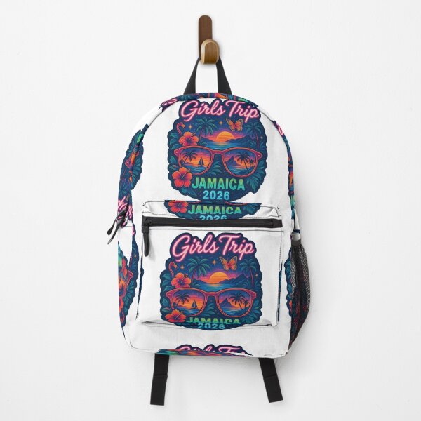 Item preview, Girls Trip Jamaica 2026 Sticker – Retro Neon Travel Design designed and sold by CoachEkong.