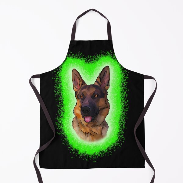 Item preview, black and tan German Shepard green Paint Splash designed and sold by DawnCatcher20.