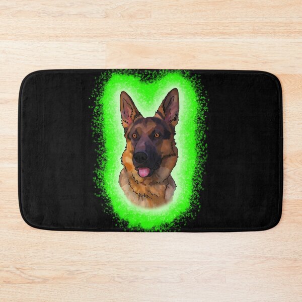 Item preview, black and tan German Shepard green Paint Splash designed and sold by DawnCatcher20.