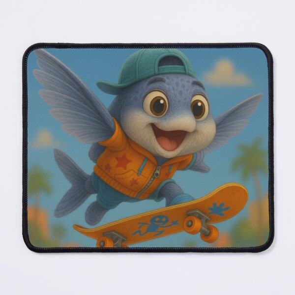 Item preview, Skater Flying Fish designed and sold by Sillytoe.