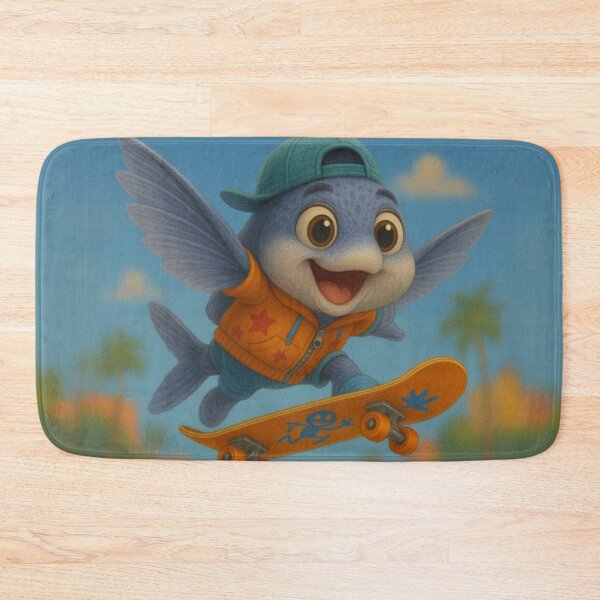 Item preview, Skater Flying Fish designed and sold by Sillytoe.