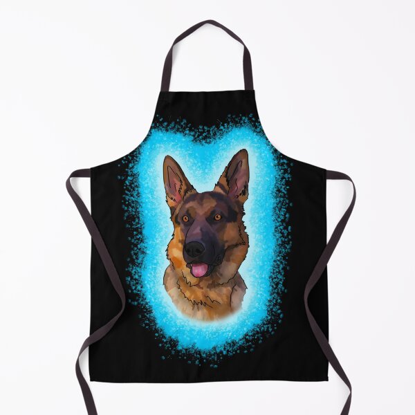 Item preview, black and tan German Shepard Light Blue Paint Splash designed and sold by DawnCatcher20.