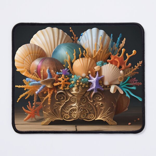 Item preview, Chest of varied sea shells and corals  designed and sold by Ponted.