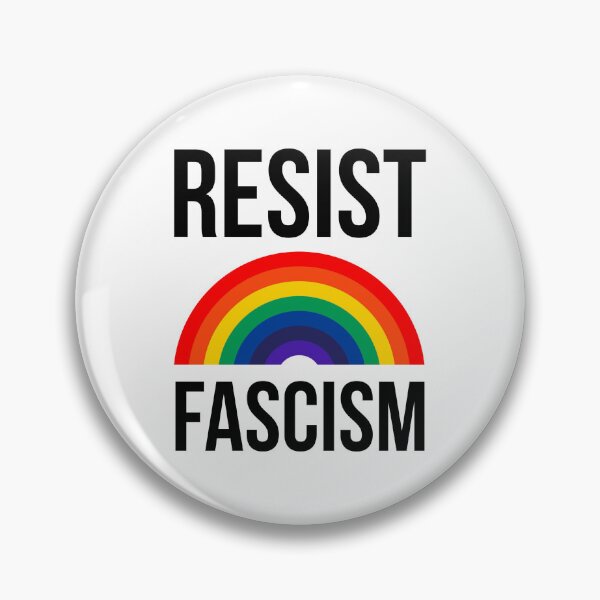 Item preview, Resist fascism rainbow design  designed and sold by Rachel the Artist .