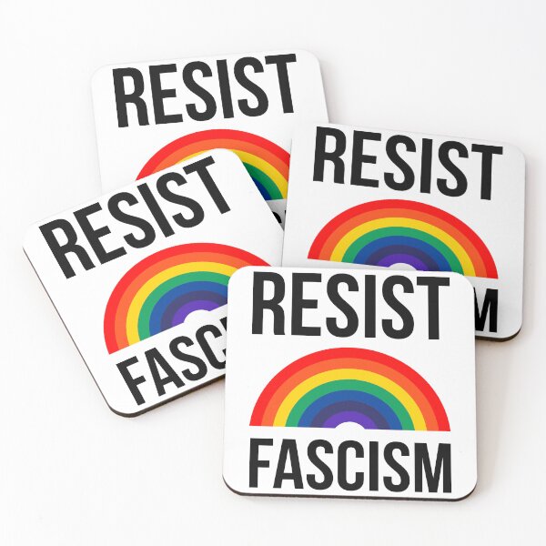 Item preview, Resist fascism rainbow design  designed and sold by Rachel the Artist .