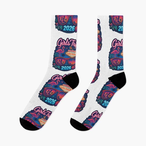 Item preview, Girls Trip LAS VEGAS 2026 Sticker – Retro Neon Travel Design designed and sold by CoachEkong.