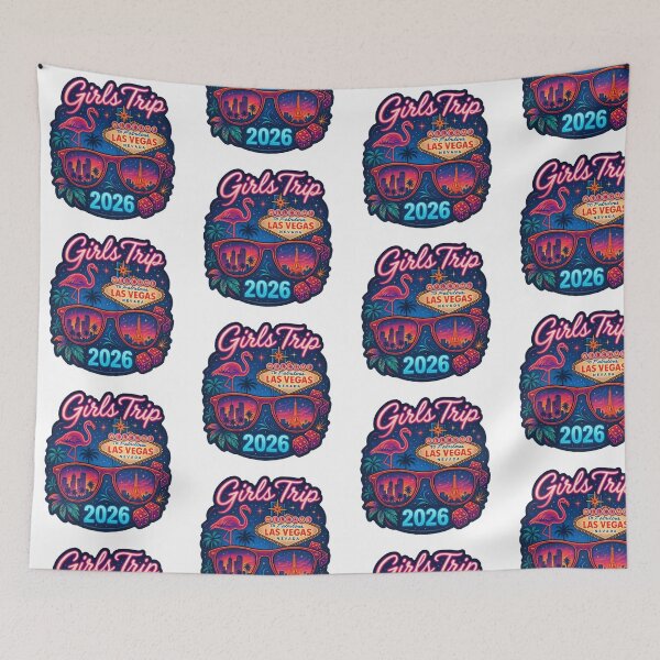 Item preview, Girls Trip LAS VEGAS 2026 Sticker – Retro Neon Travel Design designed and sold by CoachEkong.