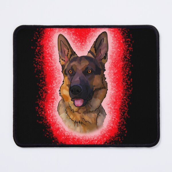 Item preview, black and tan German Shepard Red Paint Splash designed and sold by DawnCatcher20.
