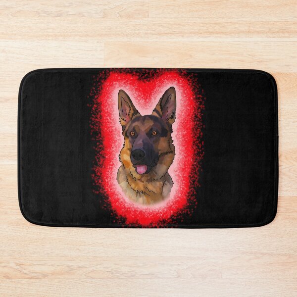 Item preview, black and tan German Shepard Red Paint Splash designed and sold by DawnCatcher20.