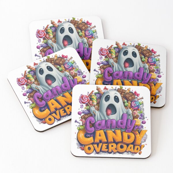 Item preview, Candy Overload | Funny Ghost Halloween Candy Design designed and sold by AlexLineArt.