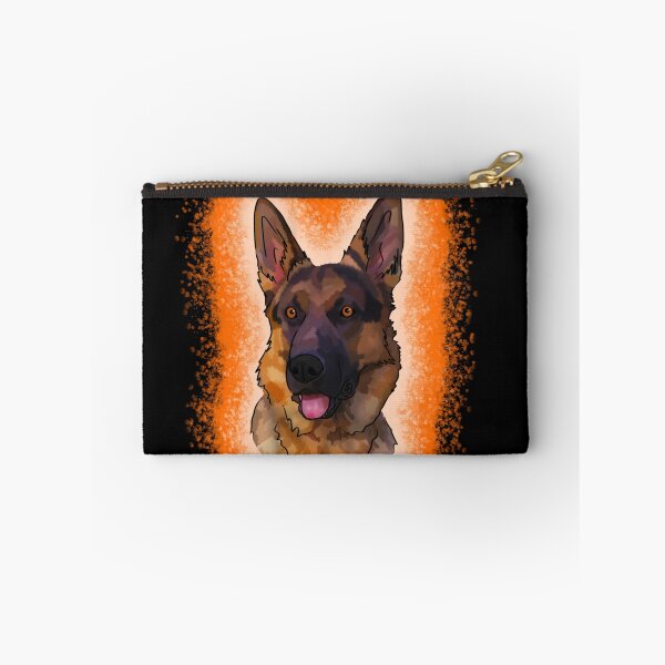 Item preview, black and tan German Shepard Orange Paint Splash designed and sold by DawnCatcher20.