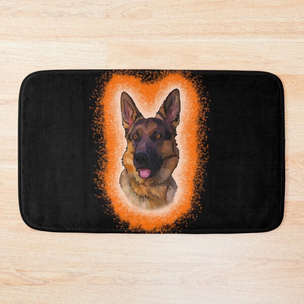 Item preview, black and tan German Shepard Orange Paint Splash designed and sold by DawnCatcher20.