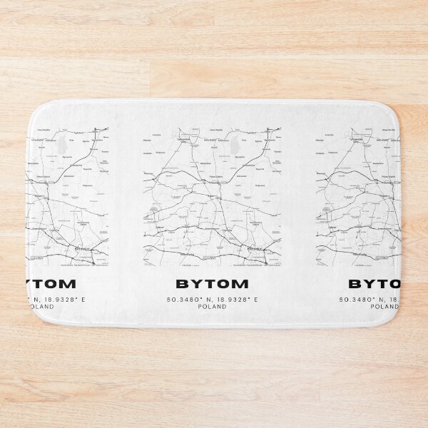 Item preview, Bytom Poland Map | Minimalist Black and White City Poster designed and sold by RM-Journey.