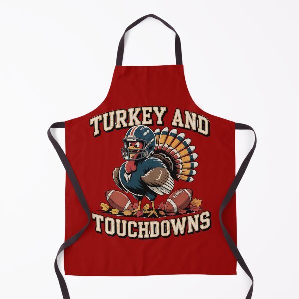 Item preview, Turkey and Touchdowns Funny Thanksgiving Football designed and sold by martindesignden.