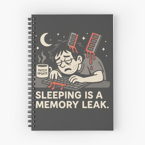 Item preview, Funny Programmer T-Shirt "Sleeping is a Memory Leak" designed and sold by Hacktoplasma.