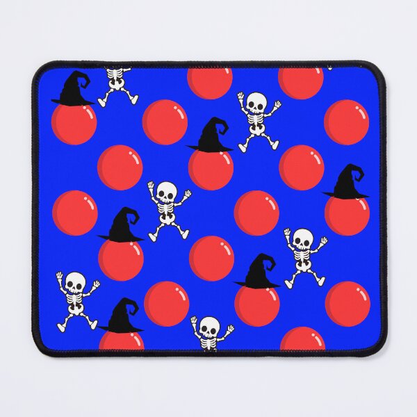 Item preview, Halloween Skeletons – Spooky Red Bubble Vibes Pattern designed and sold by Lunaria Arts.