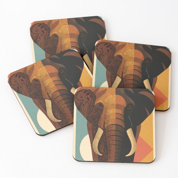 Item preview, Abstract Tribal Elephant designed and sold by GeoSimon-Designs.