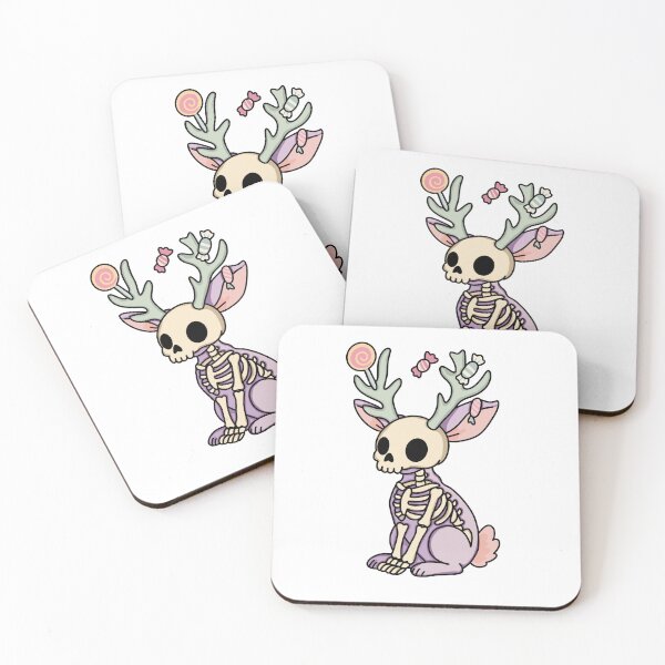 Item preview, Pastel Skeleton Jackalope designed and sold by dedinsidedesign.