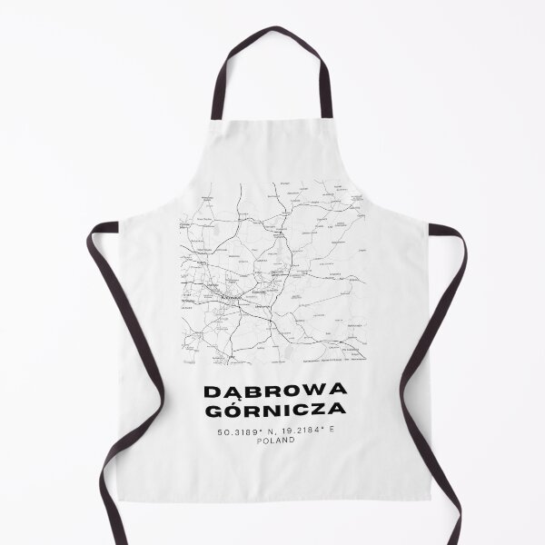 Item preview, Dąbrowa Górnicza Poland Map | Modern Minimalist Black and White Poster designed and sold by RM-Journey.