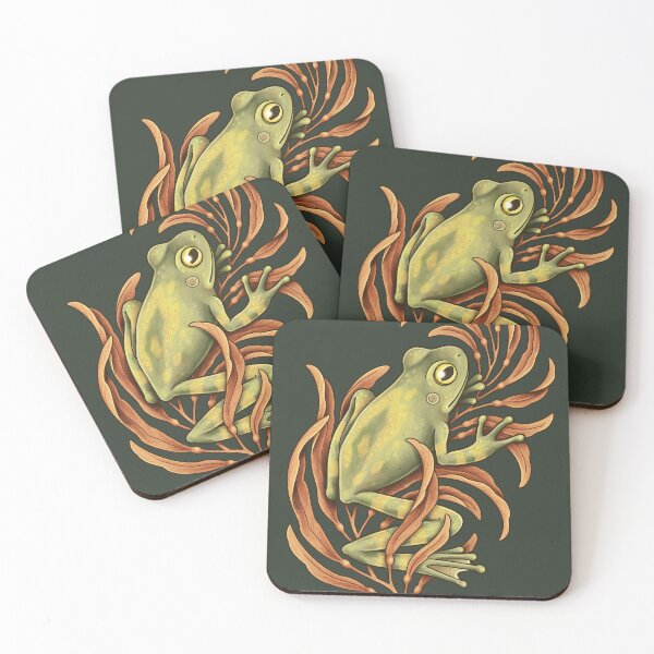Item preview, Cute Frog Kelp Vintage Cottagecore Forestcore Therian Furry designed and sold by Veymoth.