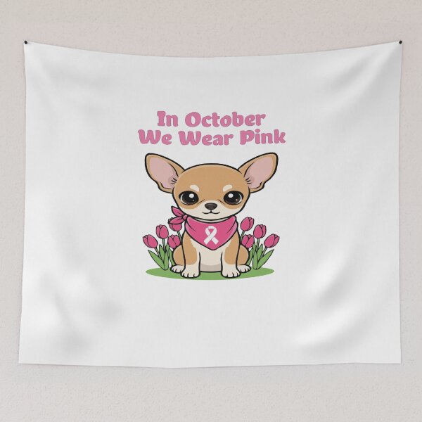 Item preview, Chihuahua Pink Ribbon – In October We Wear Pink designed and sold by The Real Life Symphony.