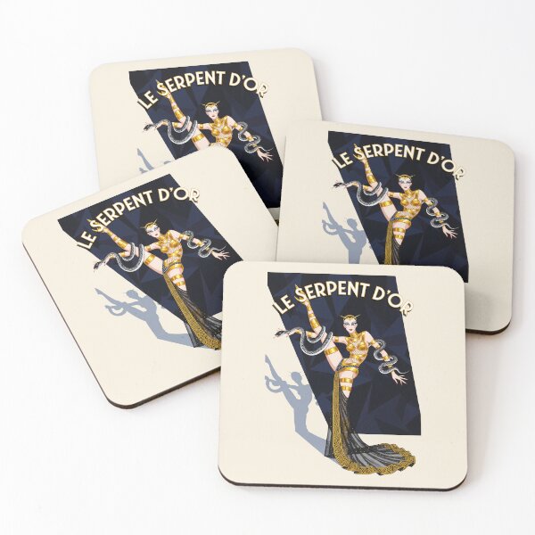 Item preview, After Erté - LE SERPENT D'OR (The Golden Serpent) designed and sold by elektronen.