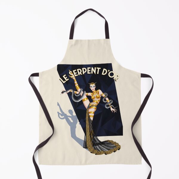 Item preview, After Erté - LE SERPENT D'OR (The Golden Serpent) designed and sold by elektronen.