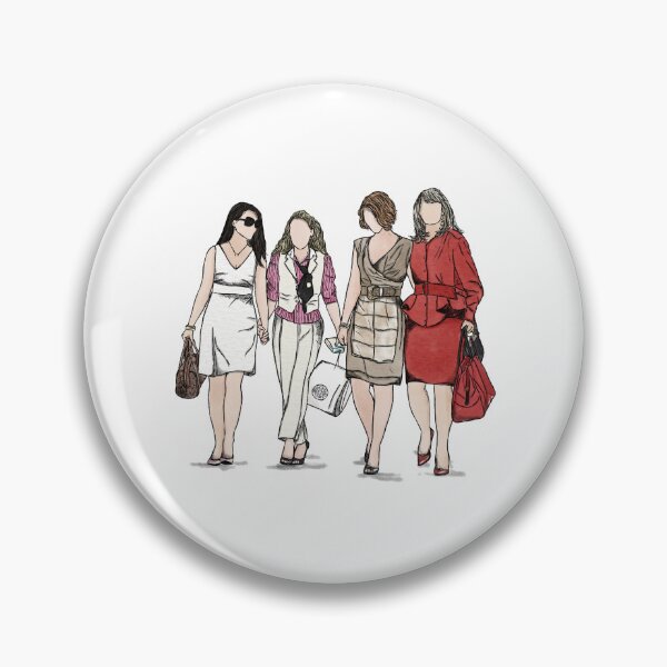 Item preview, Sex and the City – Carrie, Samantha, Charlotte & Miranda Iconic Girl Squad designed and sold by MelissaJamesIll.