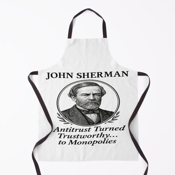 Item preview, John Sherman Antitrust Satire Vintage Political History T-Shirt designed and sold by POD DYNASTY.