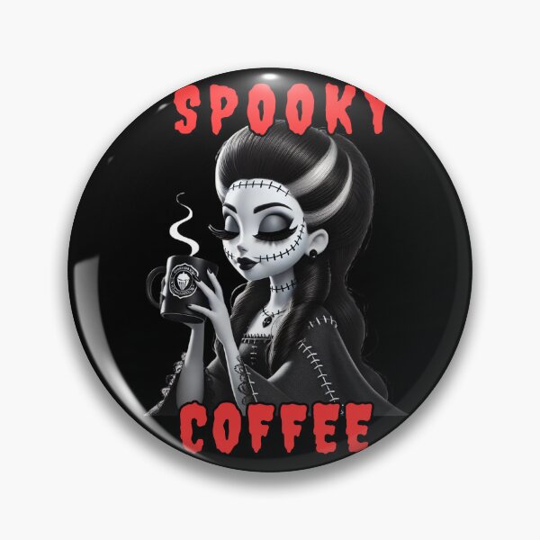 Item preview, Spooky Gothic Halloween Coffee Girl designed and sold by Szpaku desart .