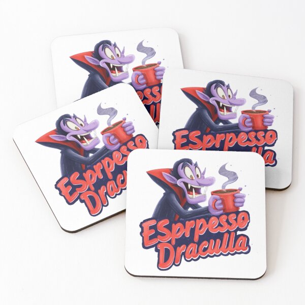 Item preview, Espresso Dracula | Funny Halloween Coffee Vampire Design designed and sold by AlexLineArt.