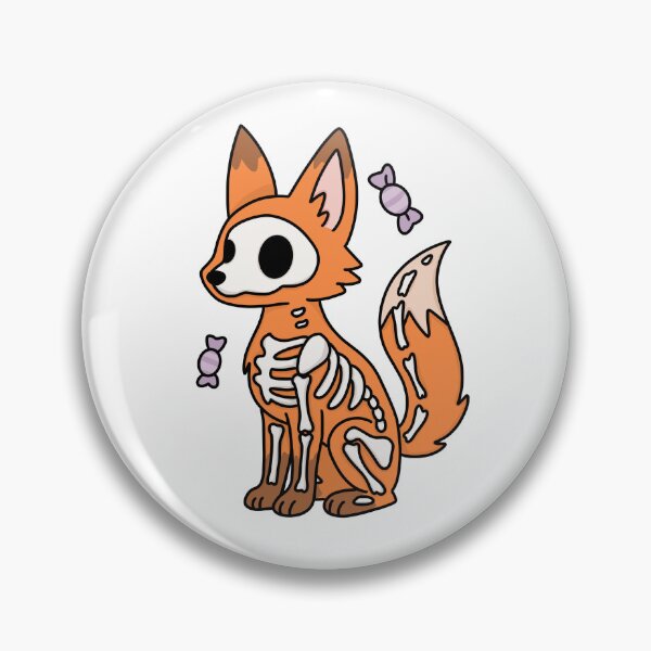 Item preview, Pastel Skeleton Fox designed and sold by dedinsidedesign.