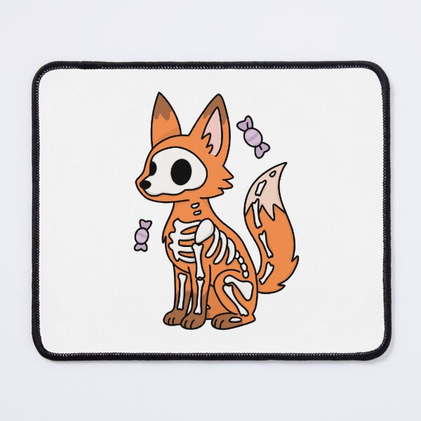 Item preview, Pastel Skeleton Fox designed and sold by dedinsidedesign.