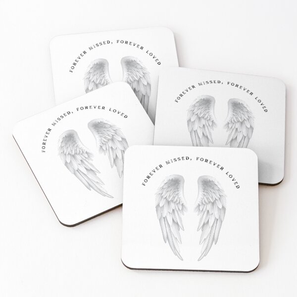 Item preview, Forever Missed Forever Loved Angel Wings Memorial Design – Remembrance Gift designed and sold by Yuli Club.
