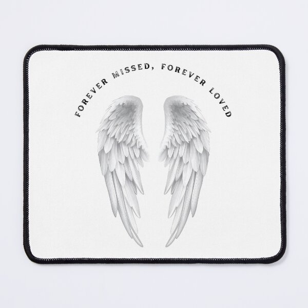 Item preview, Forever Missed Forever Loved Angel Wings Memorial Design – Remembrance Gift designed and sold by Yuli Club.