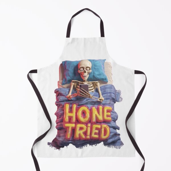Item preview, Bone Tired Skeleton in Bed | Funny Halloween T-Shirt designed and sold by AlexLineArt.