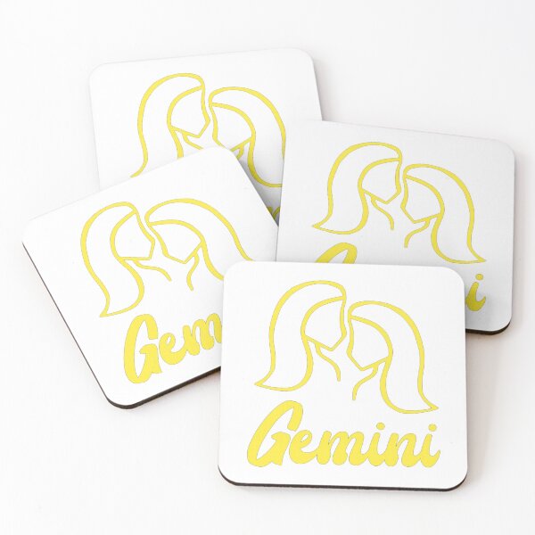Item preview, Ilustración del zodíaco de los gemelos Géminis amarillos designed and sold by teesbyjason.