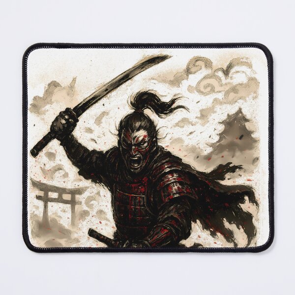 Item preview, Samurai Warrior - Ink Illustration designed and sold by Witan Ink.