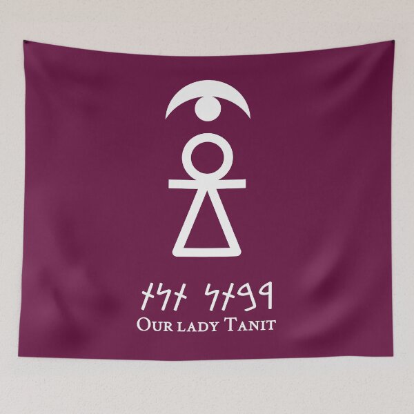 Item preview, Sign of Tanit [White + Our Lady + Crescent] designed and sold by jorellaf.
