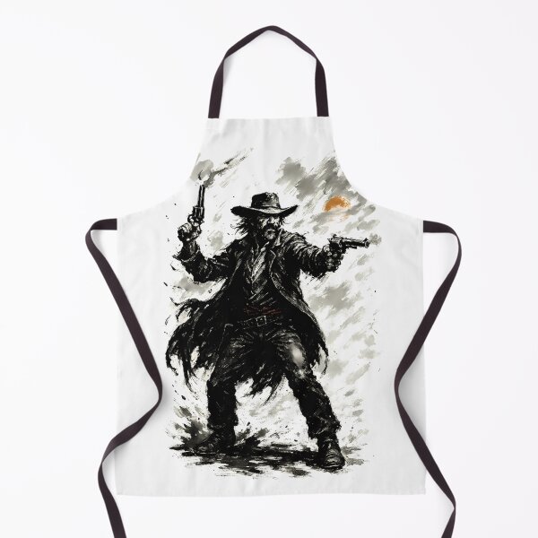 Item preview, Deadly Gunslinger - Ink Illustration designed and sold by Witan Ink.