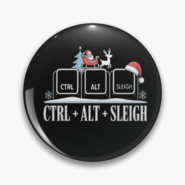 Artikelvorschau, Der Weihnachtsmann und sein Schlitten – „STRG-ALT-SCHLITTEN“ entworfen und verkauft von JustForYouGifts.
