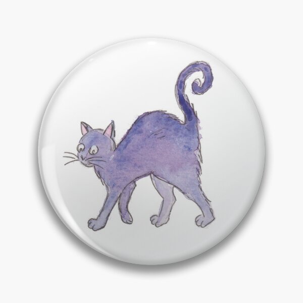 Item preview, Purple Spooked Cat designed and sold by The Orangutan Gallery.