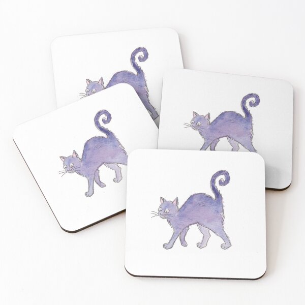 Item preview, Purple Spooked Cat designed and sold by The Orangutan Gallery.