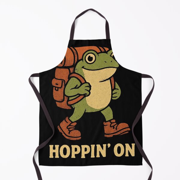 Item preview, Hopping Frog Hiker Cartoon Illustration designed and sold by tarotstarostina.