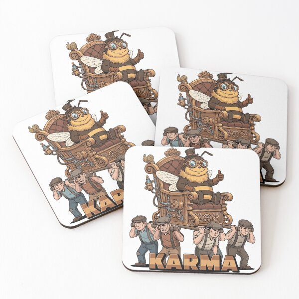 Item preview, Steampunk Bee Karma | Cartoon Retro Design by VLF designed and sold by VitalLifeForce.