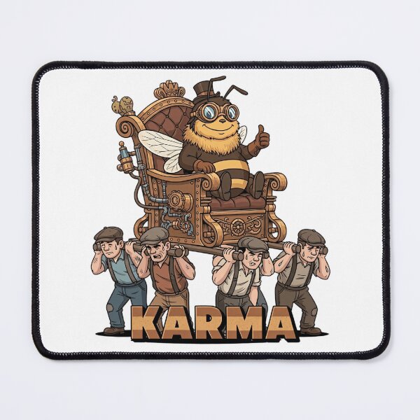 Item preview, Steampunk Bee Karma | Cartoon Retro Design by VLF designed and sold by VitalLifeForce.