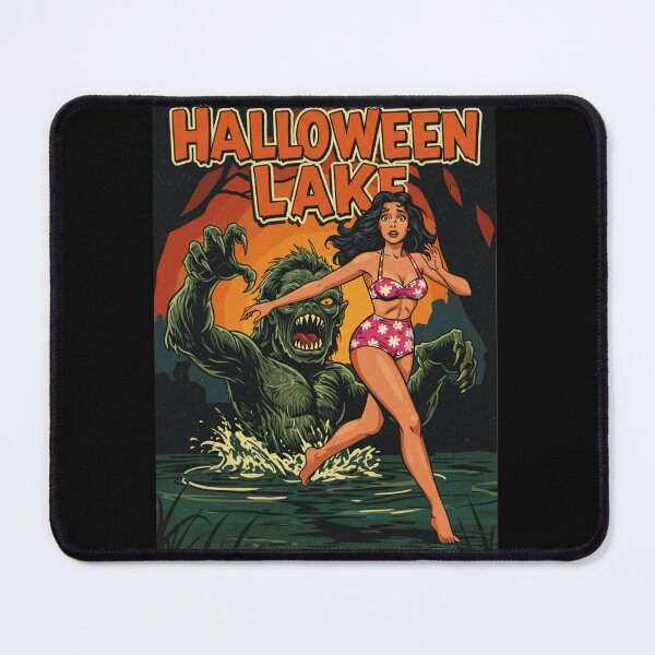 Item preview, Halloween Retro Monster Lake designed and sold by JonelleTshirts.