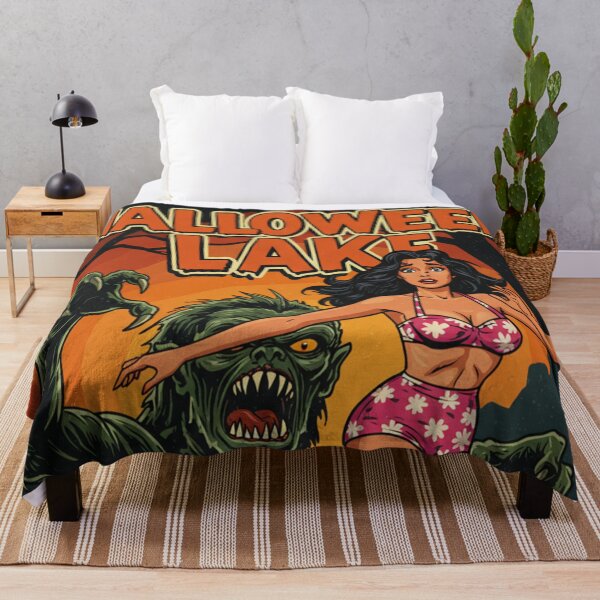 Item preview, Halloween Retro Monster Lake designed and sold by JonelleTshirts.