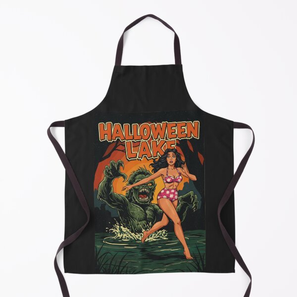 Item preview, Halloween Retro Monster Lake designed and sold by JonelleTshirts.