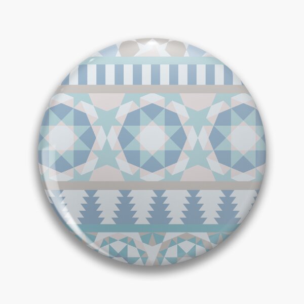 Item preview, Alhambra Tessellations - Pastel blue and grey on white by Cecca Designs designed and sold by Cecca-Designs.